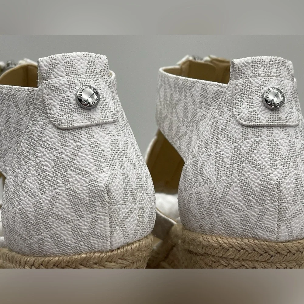 Michael Kors Women's Caged Espadrille Wedges Platform Sandals Shoes - Picture 11 of 16